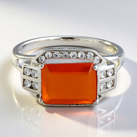 Bague en argent et Cornaline