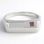 Anello da uomo placcato in platino con Diamante Fancy