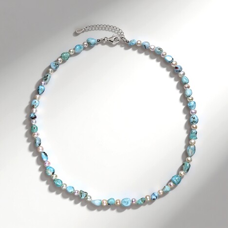 Collana in argento con Larimar