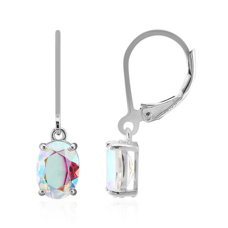 Mondlicht-Quarz-Silberohrringe