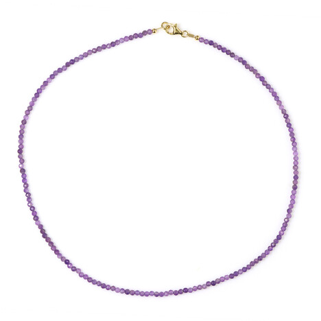 Sambia-Amethyst-Silberhalskette