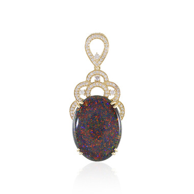 Andamooka-Matrix-Opal-Goldanhänger (AMAYANI)