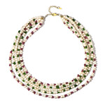 Collar en plata con Perla blanca Freshwater (Riya)