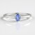 Anello in argento con Zaffiro Ceylon Blu