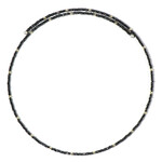 Schwarzer Hämatit-Stahlhalsreif (Riya)