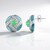 Orecchini in argento con Calcedonio Blu (KM by Juwelo)