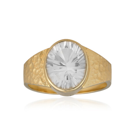 White Quartz Silver Ring (MONOSONO COLLECTION)