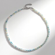 Collana in argento con Berillo Fancy