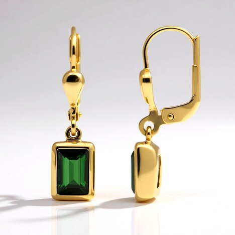 Orecchini in oro con Tormalina di Golconda (CUSTODANA)