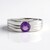 Anello in argento con Ametista Siberiana (de Melo)