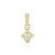 9K SI1 (H) Diamond Gold Pendant