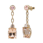 Orecchini in oro con Morganite del Madagascar AAA (CIRARI)