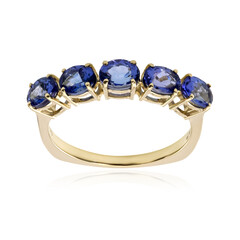 AAA-Tansanit-Goldring (de Melo Gold)