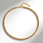 Collana in argento con Ematite Dorata