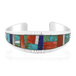 Zilveren armband met een rode jaspis (Jones Lee)