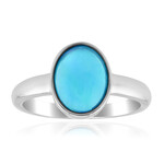 Zilveren ring met een Blauwe Ethiopische Opaal