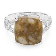 Bague en argent et Quartz Dinosaure