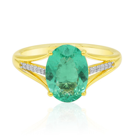 Äthiopischer Smaragd-Goldring (AMAYANI)