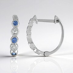 Boucles d'oreilles en argent et Zircon