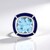 Ciondolo in argento con Topazio Blu Svizzero
