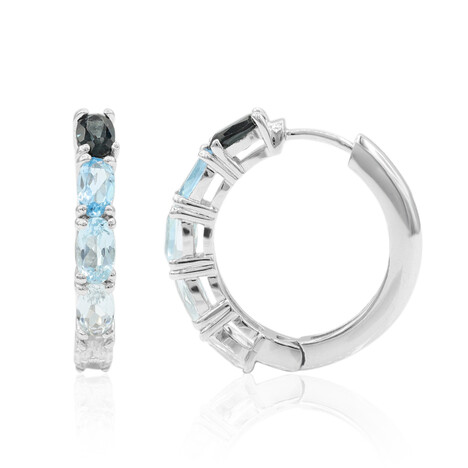 Orecchini in argento con Topazio Blu Londra