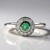 Anello in argento con Smeraldo Russo