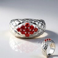 Anello in argento con Rubino Tanzania (de Melo Essence)