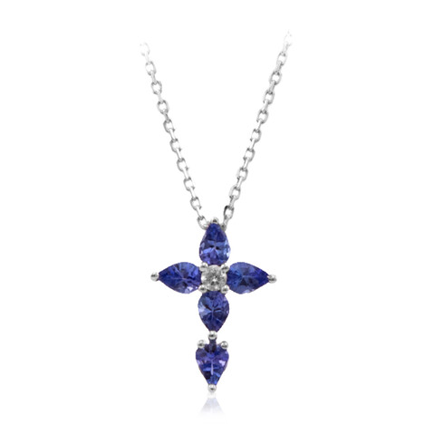 Collana in oro con Tanzanite AAA