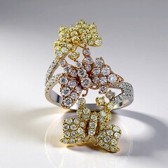 Bague en or et Diamant rose I1 (CIRARI)