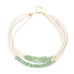 Collar en plata con Amazonita (Riya)