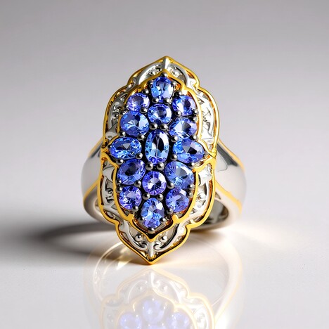 Anello in argento con Tanzanite (Gems en Vogue)
