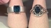Anillo en plata con Topacio azul de Londres (Pallanova)