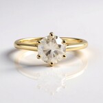 Anello in oro con Diamante Cioccolato I2 (SUHANA)