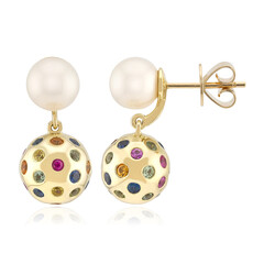 Orecchini in oro con Perla d'Acqua Dolce Bianca (Michelle Albala)