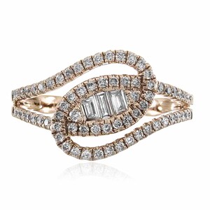 Gouden ring met SI1 (H) Diamanten