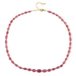 Collar en plata con Zafiro rosa de Madagascar