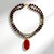 Collana in argento con Onice Rossa (Adela Silber)