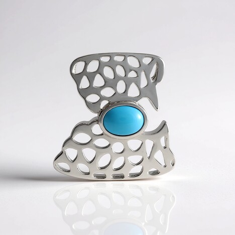 Pendentif en argent et Turquoise Sleeping Beauty (MONOSONO COLLECTION)