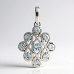 Ciondolo in argento con Ambligonite