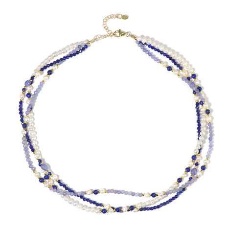 Edelstein-Silberhalskette (Riya)