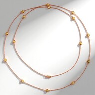 Zilveren halsketting met Brandy Citrienen (Adela Silber)