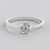 Anello in argento con Diamante I3 (H)