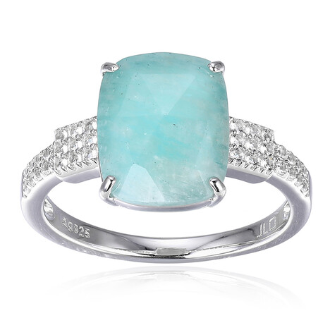 Anillo en plata con Amazonita