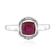Bemainty Ruby Silver Ring