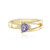 Unheated Tanzanite Silver Ring