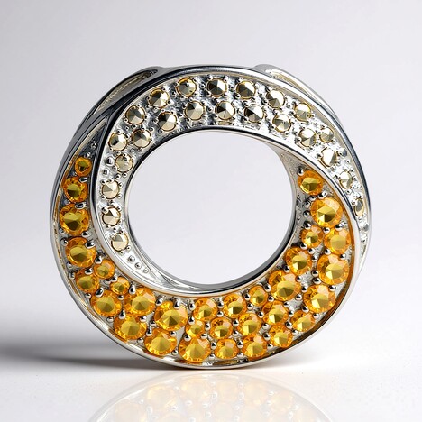 Ciondolo in argento con Citrino (Annette classic)