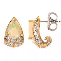 Boucles d'oreilles en argent et Opale Welo (Gems en Vogue)