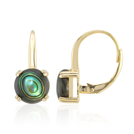Abalone Shell Silver Earrings