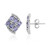 Pendientes en plata con Tanzanita