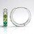 Orecchini in argento con Ametista Verde